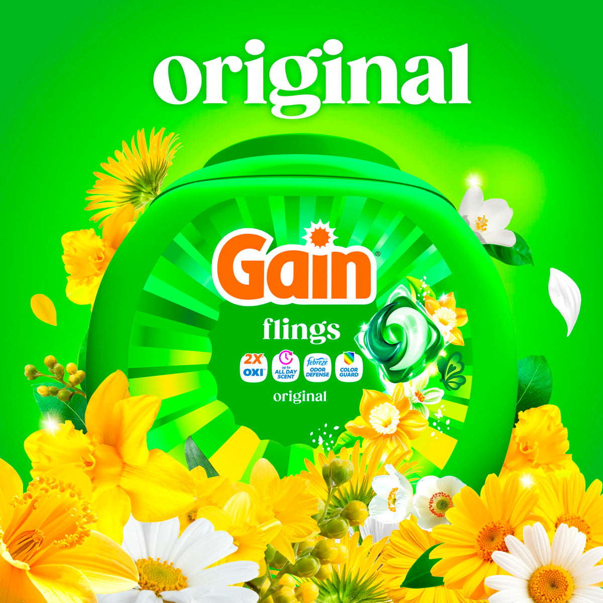 Gain Laundry Detergent 80735397, 76 Count – view 6