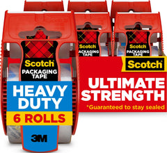 Scotch 142-6 Packing Tape, 6 Rolls