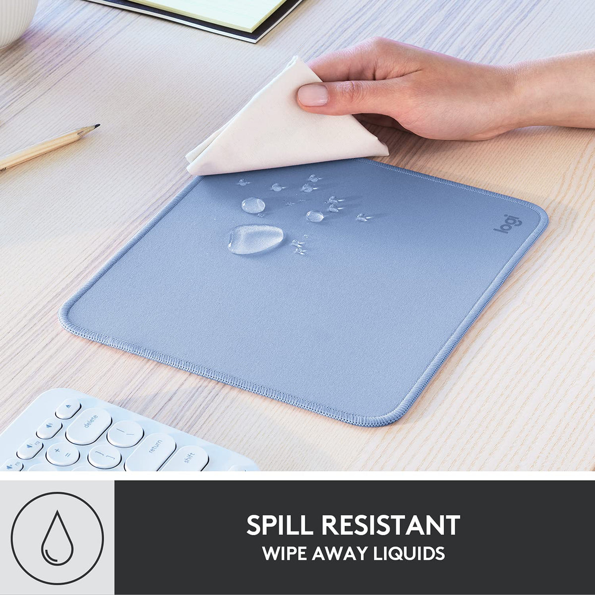 Logitech Mouse Pad 956-000038, 7.9L x 9.1W in – view 3