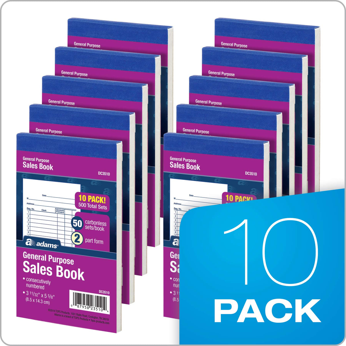 Adams Office Products DC3510, Pack of 10 – view 6