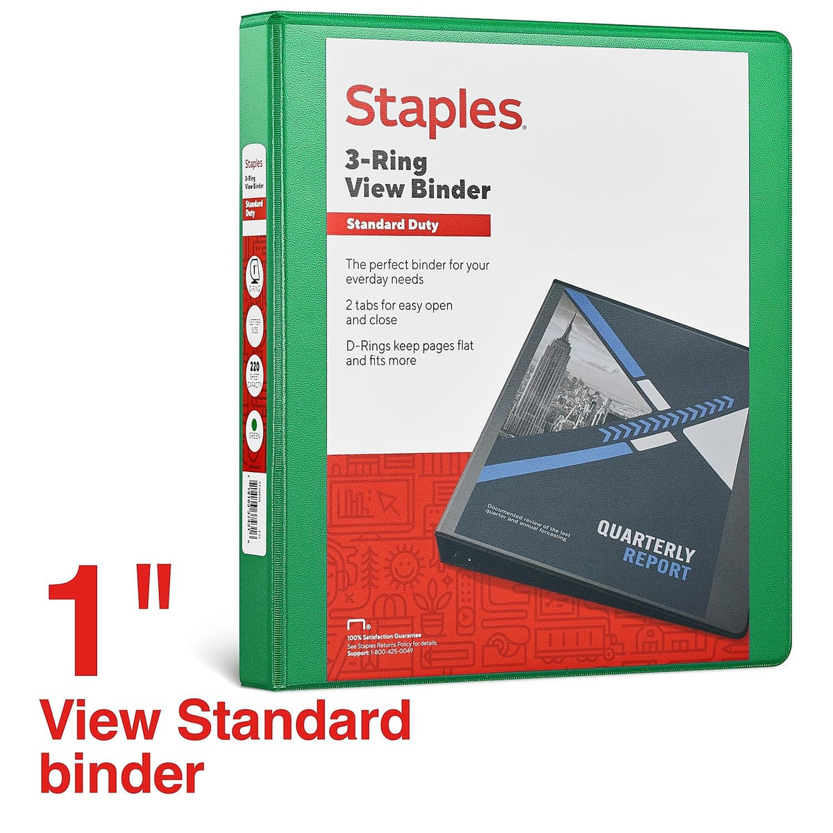 Staples Storage Binder ST58656-CC, 1-Inch – view 2