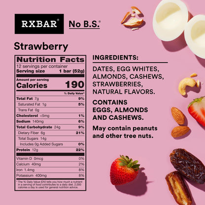 RXBAR Snack Food Bar 0193908005816, 12 Count – view 2