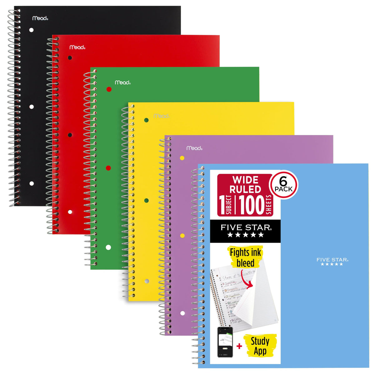 Five Star Blank Book 38042, 6 count