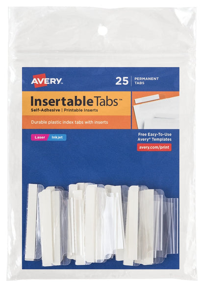 Avery Binder Divider 16241, Pack of 25