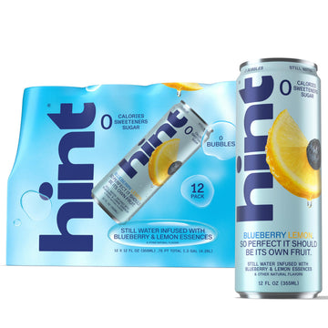 Hint Water HINT-BLULEMCAN, 12 Fl Oz (Pack of 12)
