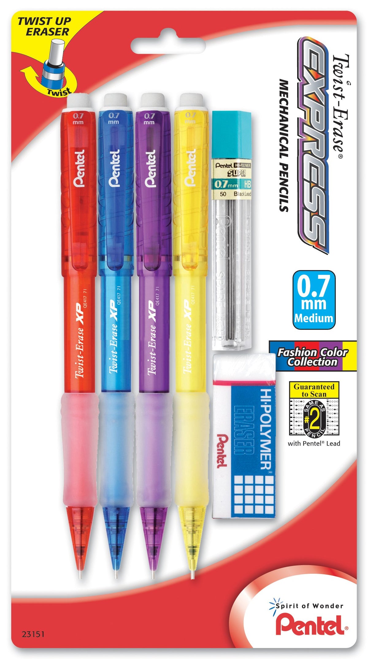 Pentel Writing Instrument QE417FLZBP4, 1 Count