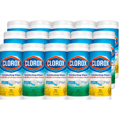 Clorox Surface Cleaning Wipe 30112, 35 Count (Pack of 15), 525 Count