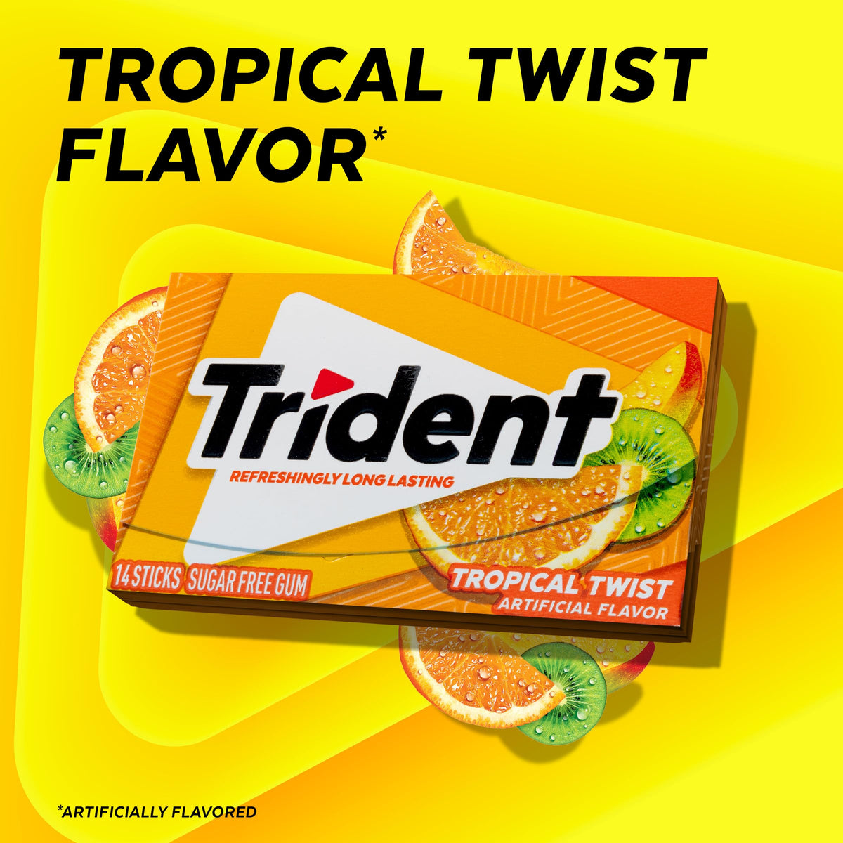 Trident Chewing Gum 12546011112, 14 Count (Pack of 12) – view 2
