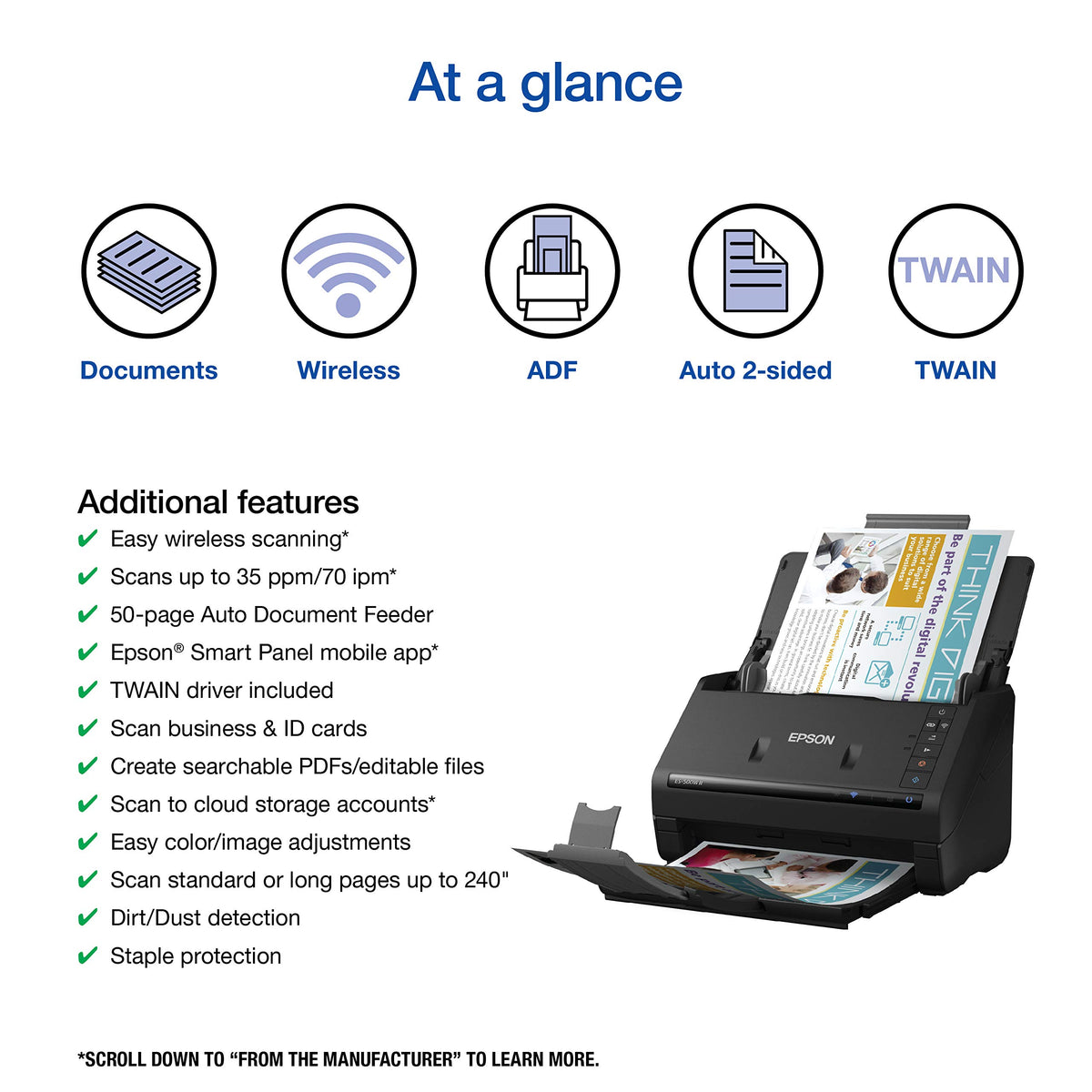 Epson Scanner ES-500W II – view 2