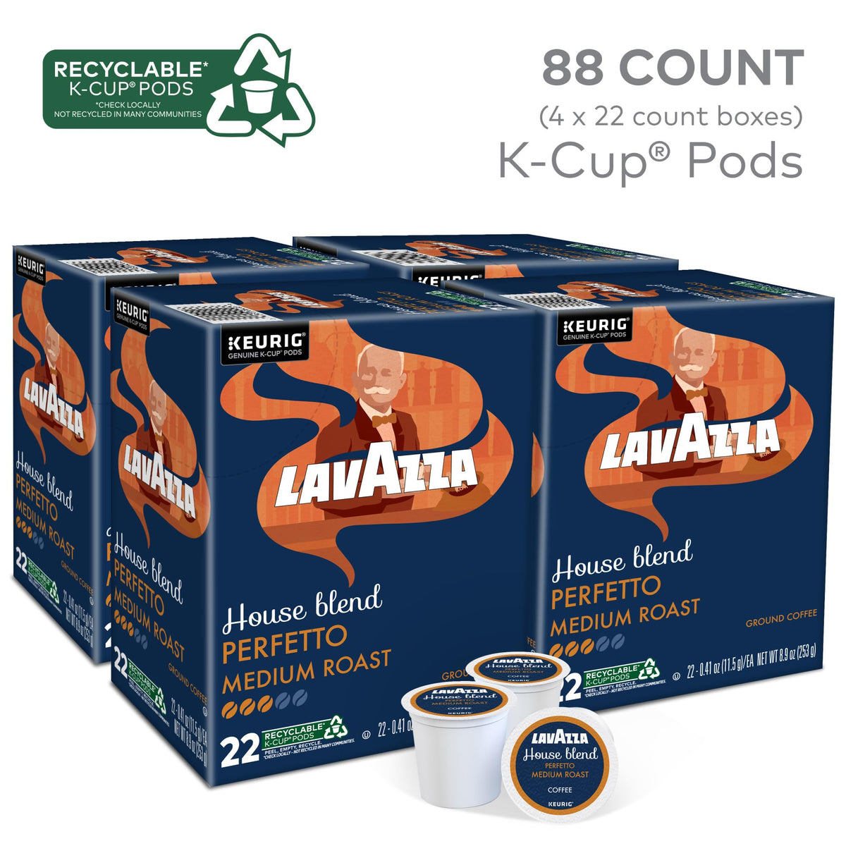Lavazza Coffee, 22 Count (Pack of 4), 88 Count – view 3