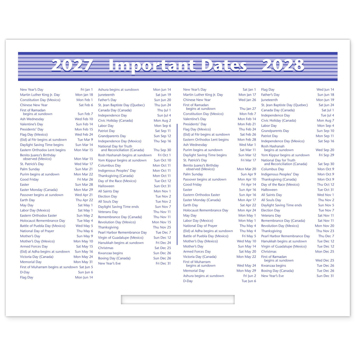 AT-A-GLANCE Calendar SW705X50, 5.5" x 7" Page – view 5