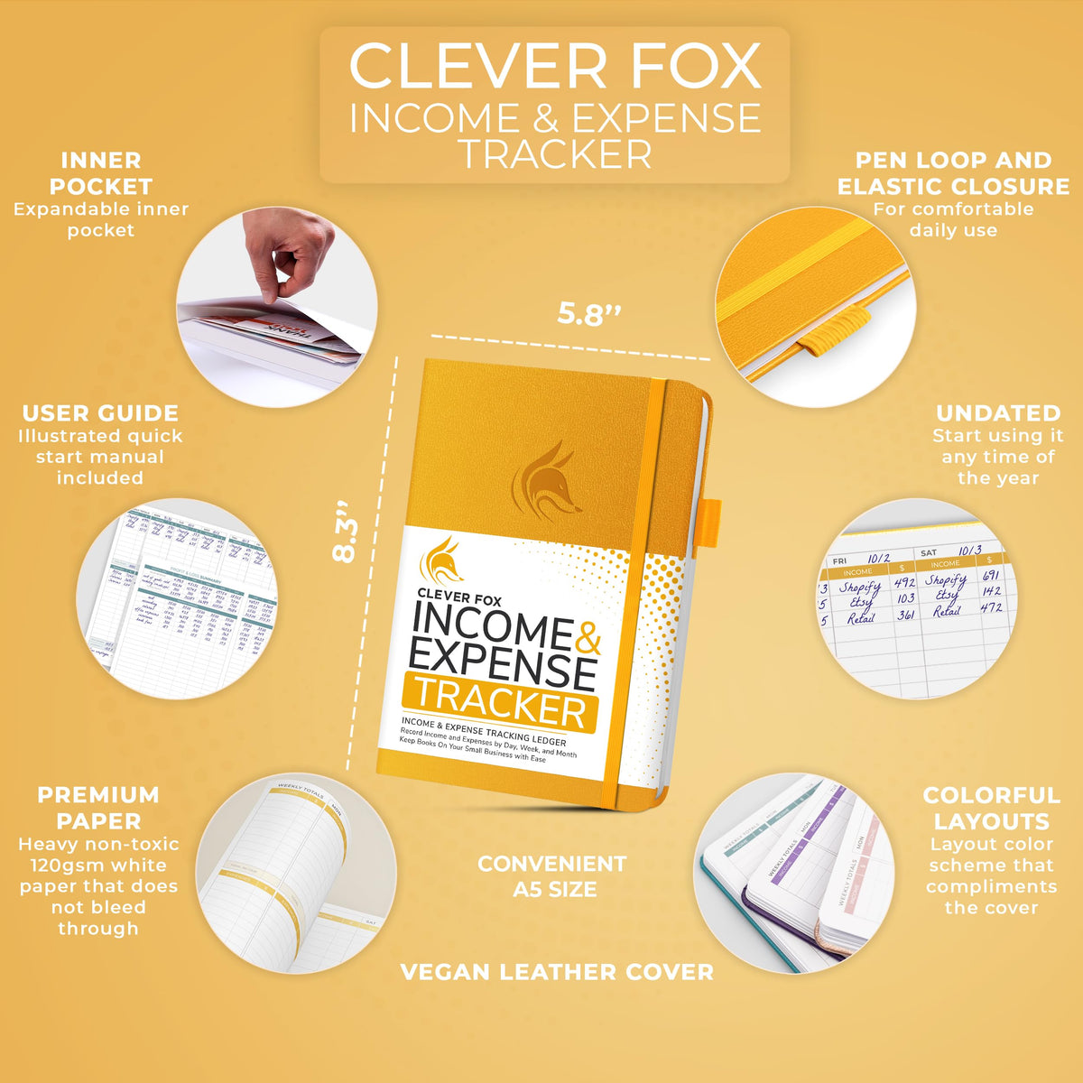 Clever Fox Blank Book CF IET – view 2