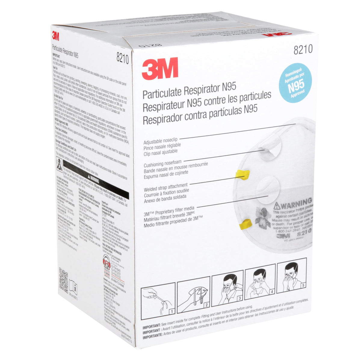 3M Respirator 8210, 1 Count (Pack of 20) – view 11