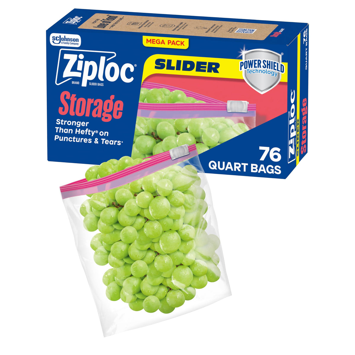 Ziploc Food Storage Bag 316490, 76 Count