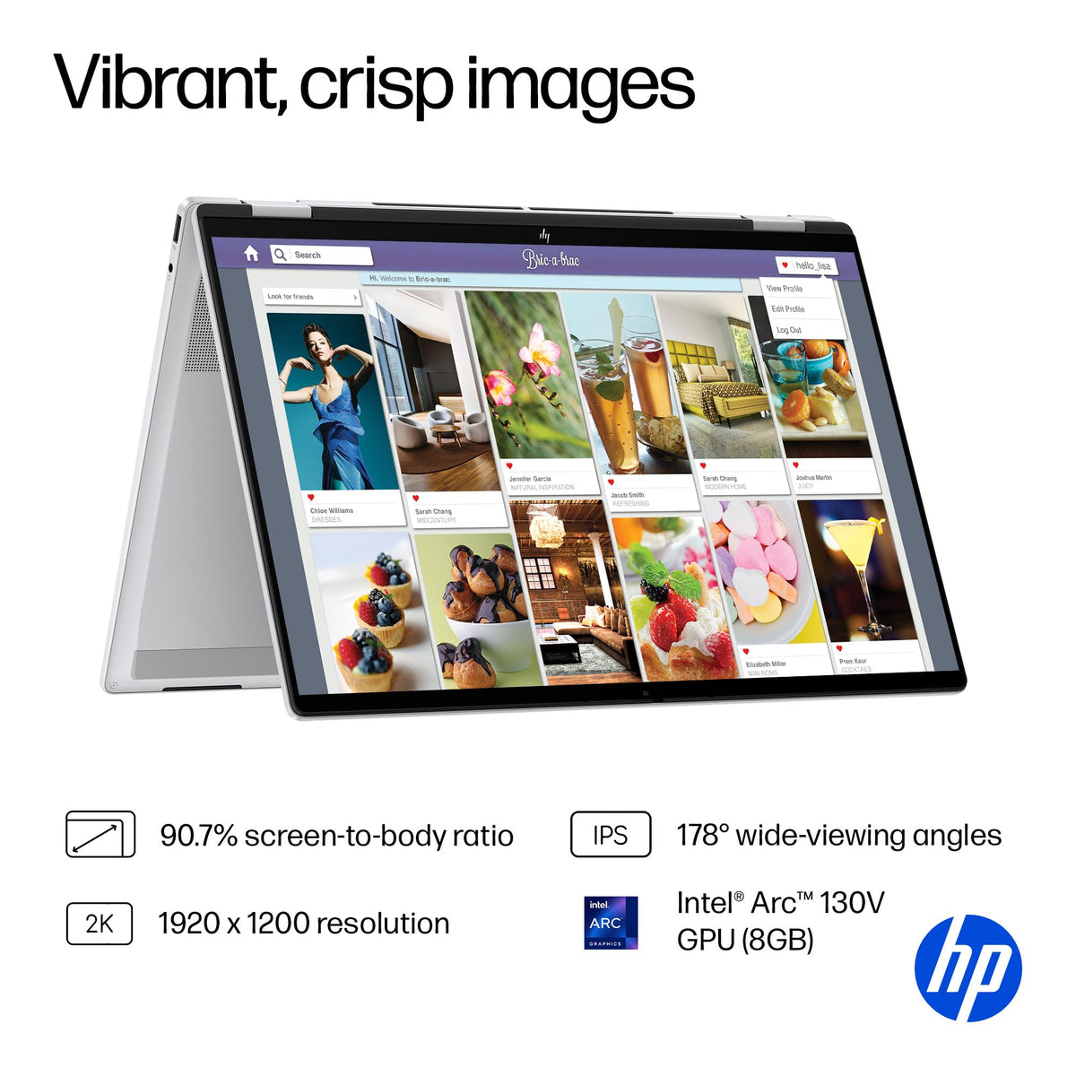 HP Notebook Computer B6JG7UA#ABA, 16GB RAM | 512GB SSD – view 7