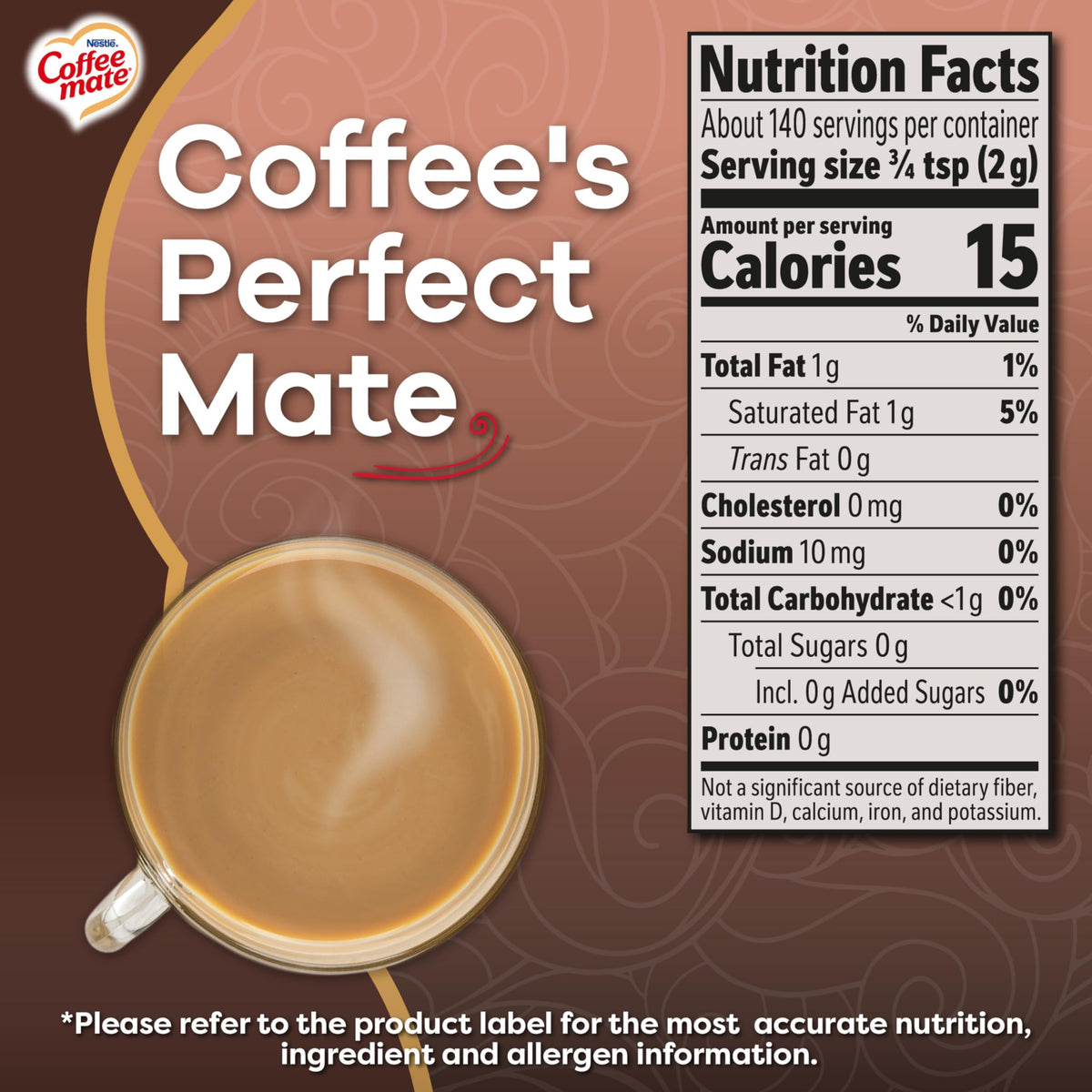 Coffee Mate Non Dairy Cream 59573, 10.2 Ounce – view 2