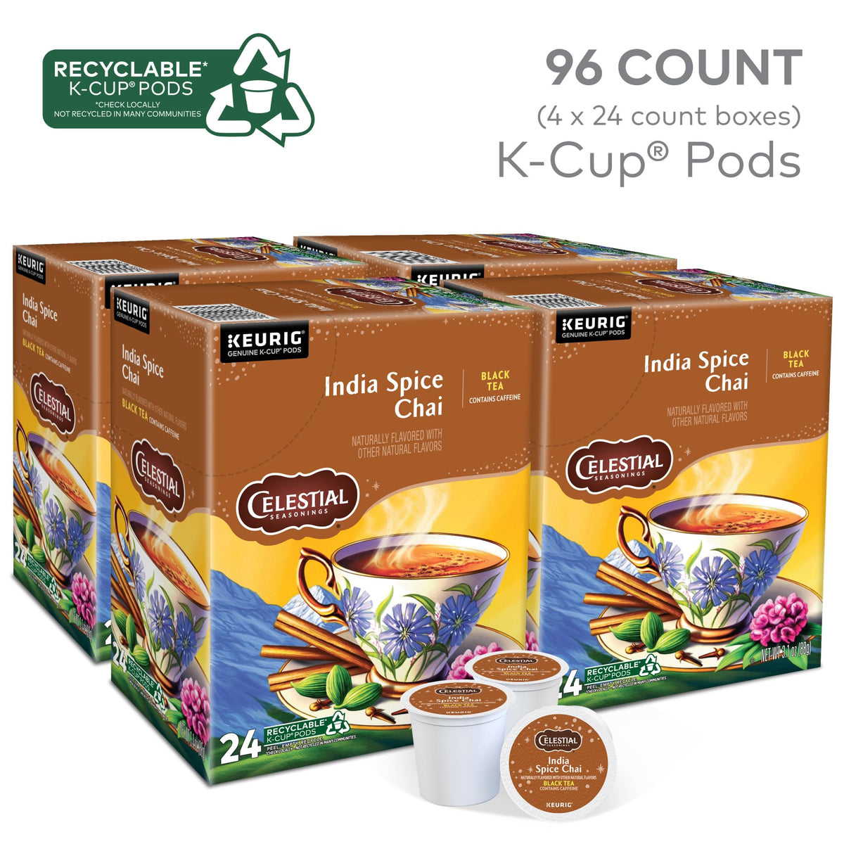 Celestial Seasonings Tea 14738, 24 Count (Pack of 4), 96 Count – view 3