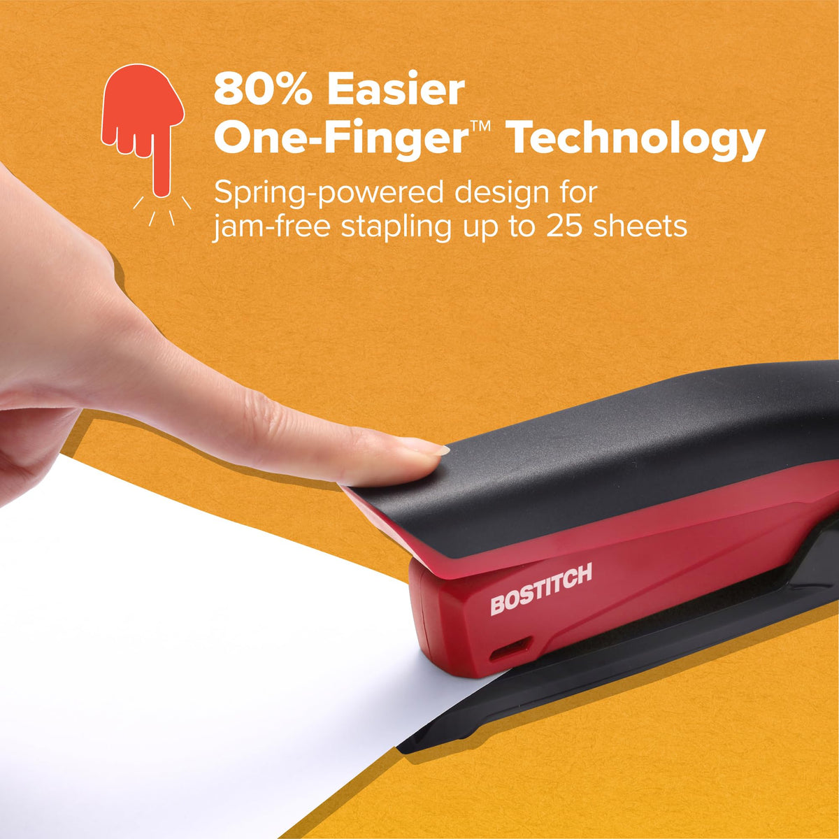 Bostitch Office Stapler 1124, Plastic-Full Strip – view 3
