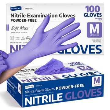 Supmedic Protective Glove SKF-PURPLE, Medium, 100 Count