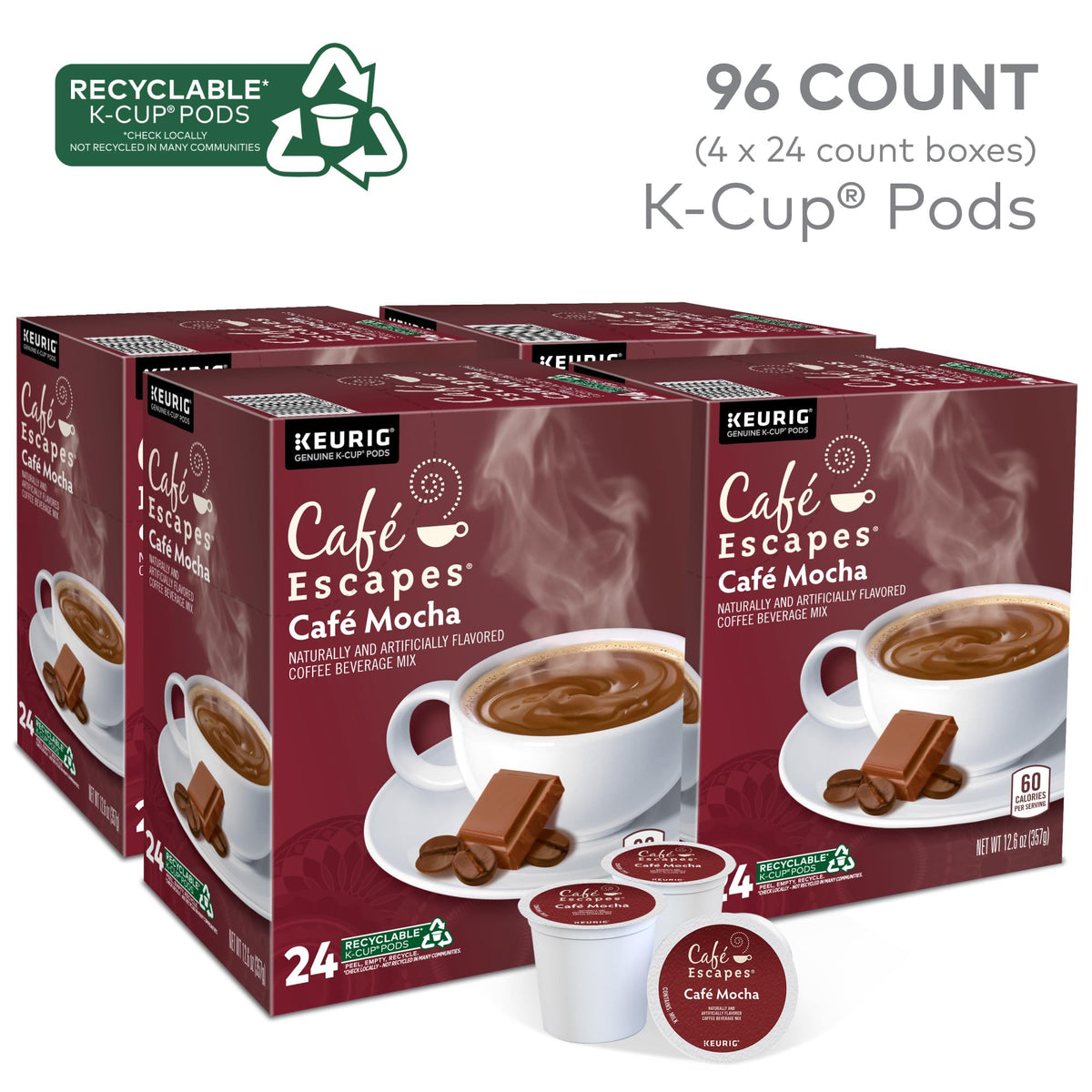 Café Escapes Coffee 5000330123, 1 Count (Pack of 96) – view 2
