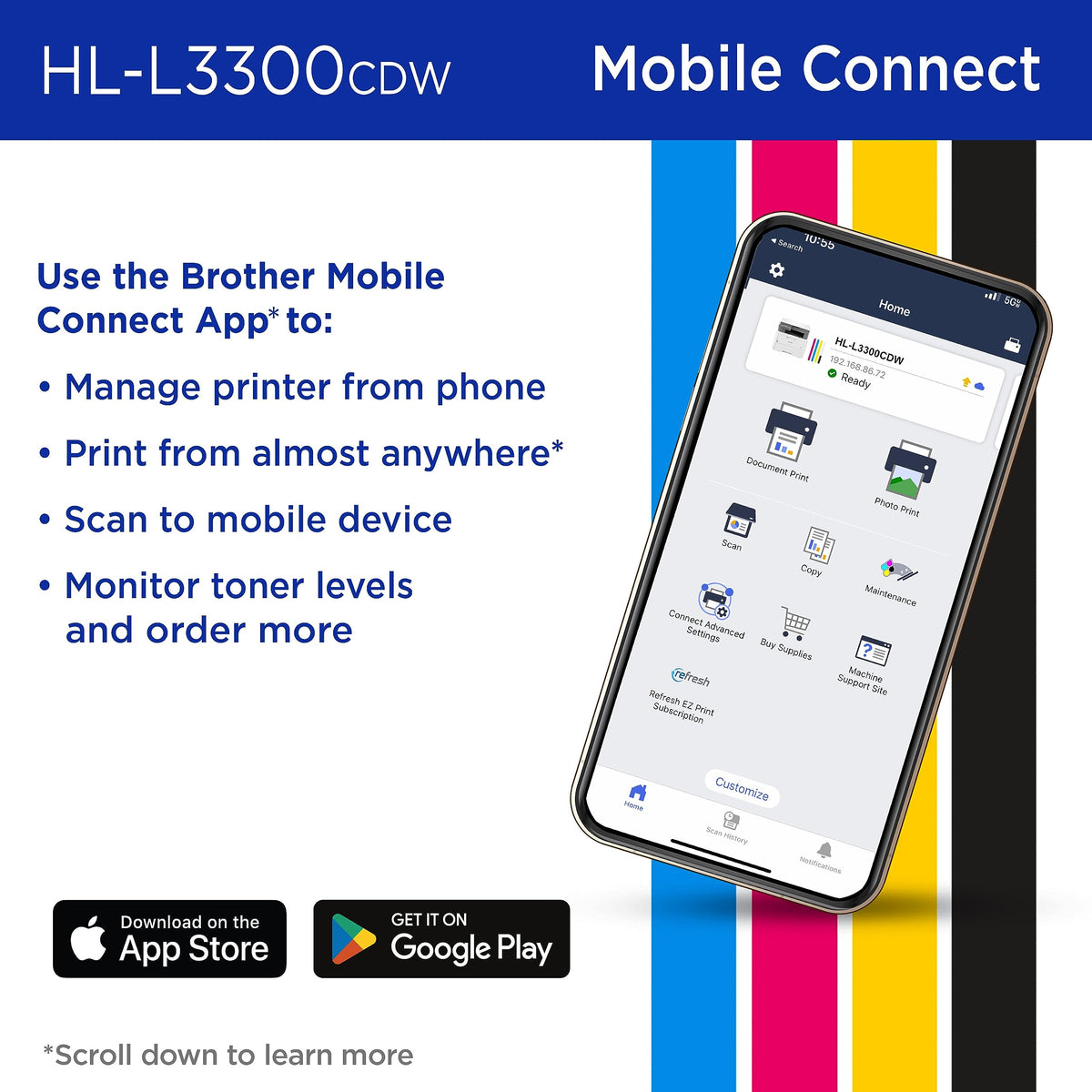 Brother Printer HLL3300CDW, Standard – view 5