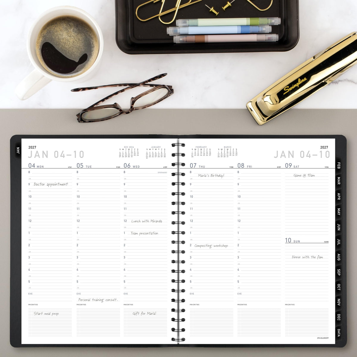 AT-A-GLANCE Planner 70950X05, 8.25" x 11" – view 2