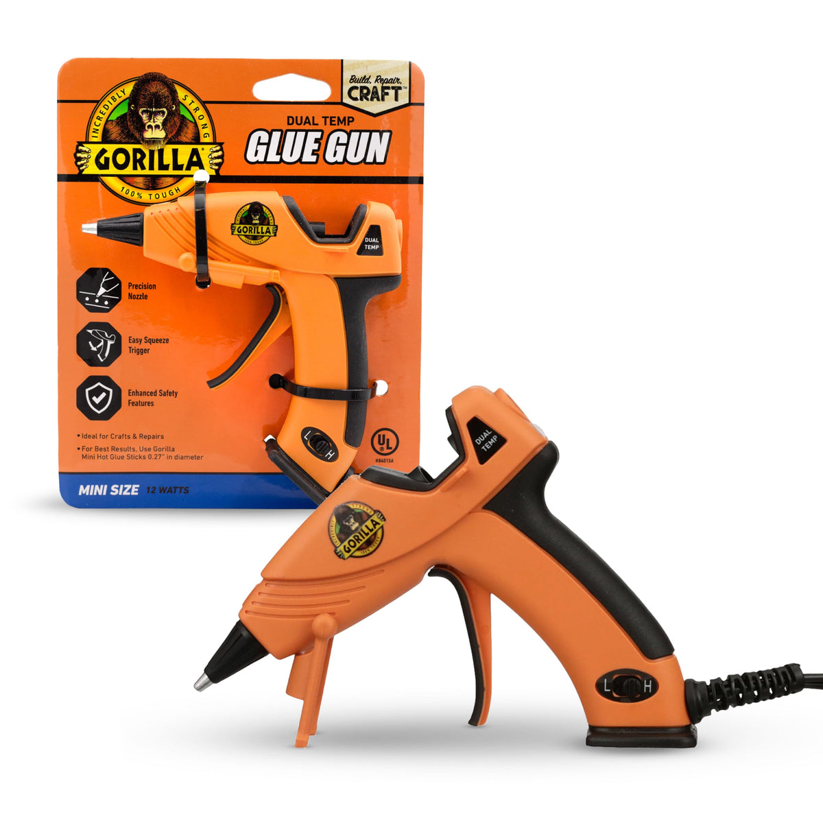 GORILLA Hot Glue Gun 8401508, Mini Gun