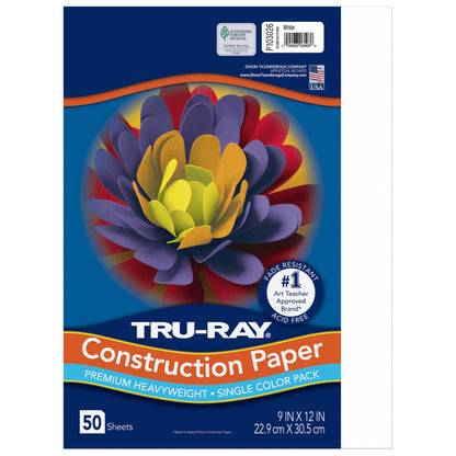 Tru-Ray Art Media Paper P103026, 9" x 12", 50 Count