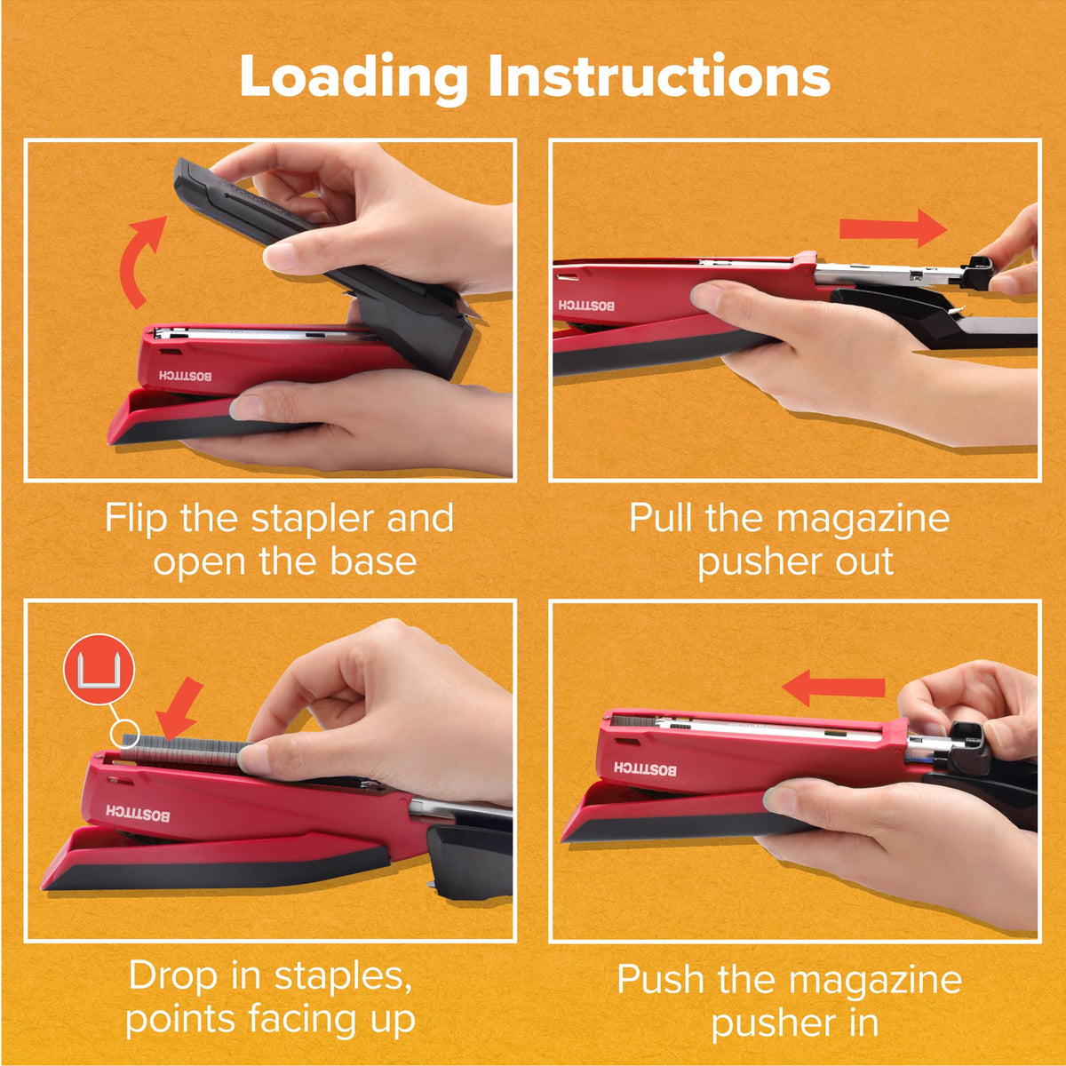 Bostitch Office Stapler 1124, Plastic-Full Strip – view 8