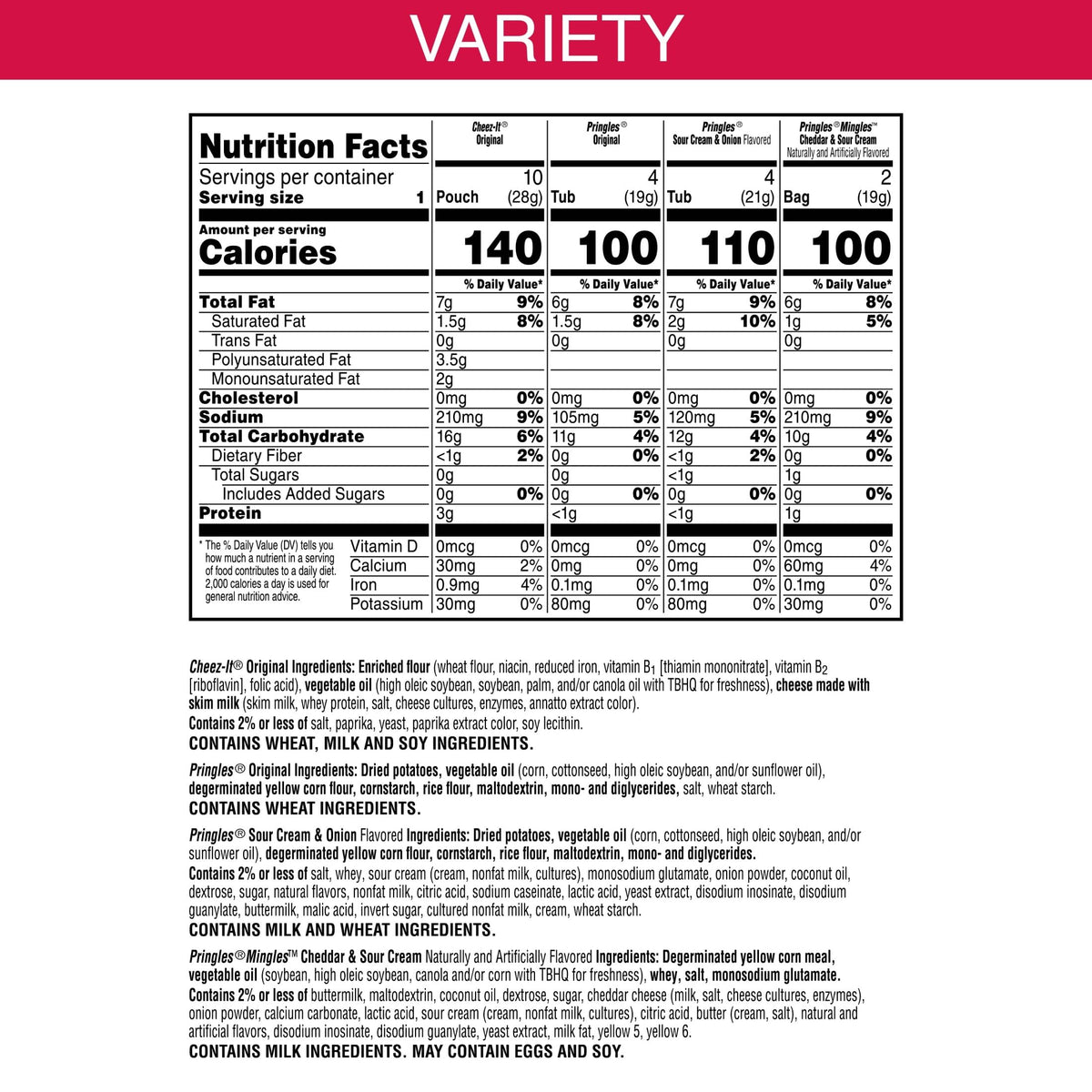 Cheez-It Snack Chip And Crisp, 0.85 Ounce (Pack of 20) – view 2