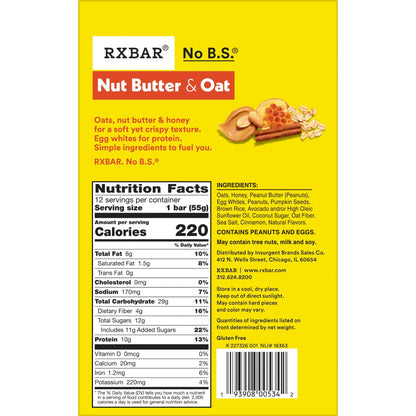 RXBAR Snack Food Bar, 12 Count – view 3