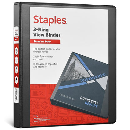 STAPLES Storage Binder ST55395-CC, 1-Inch