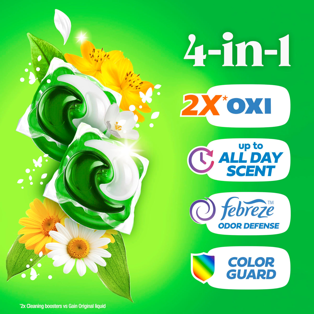 Gain Laundry Detergent 80735397, 76 Count – view 3