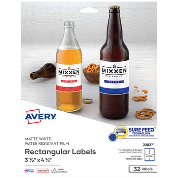 Avery Label 22827, 3 1/2" x 4 3/4", 64 Count