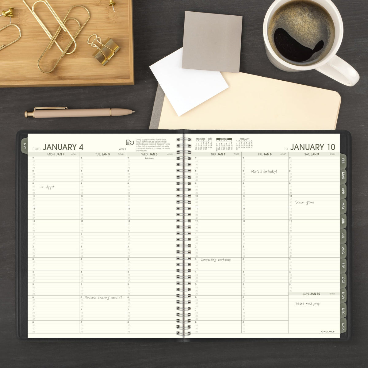 AT-A-GLANCE Planner 70950G05, 8.25" x 11" – view 2