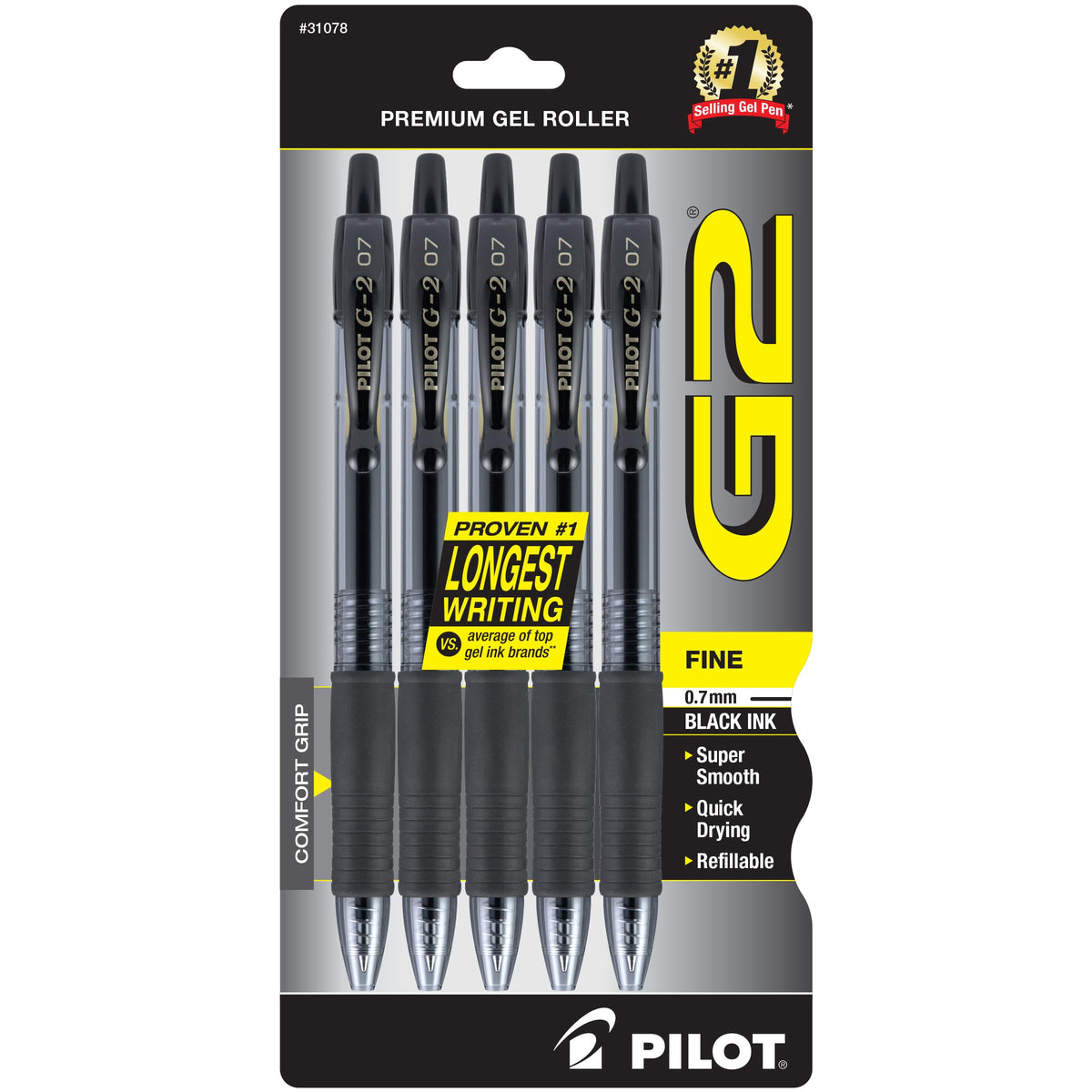 PILOT Writing Instrument 31078, 5 Count