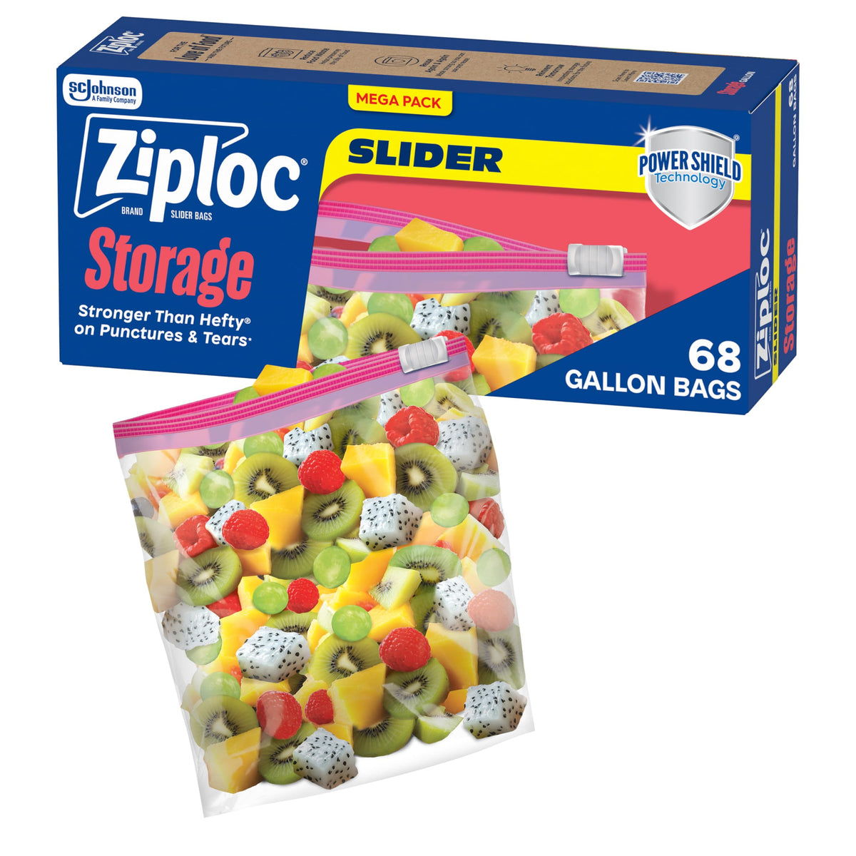 Ziploc Food Storage Bag 316489, 68 Count