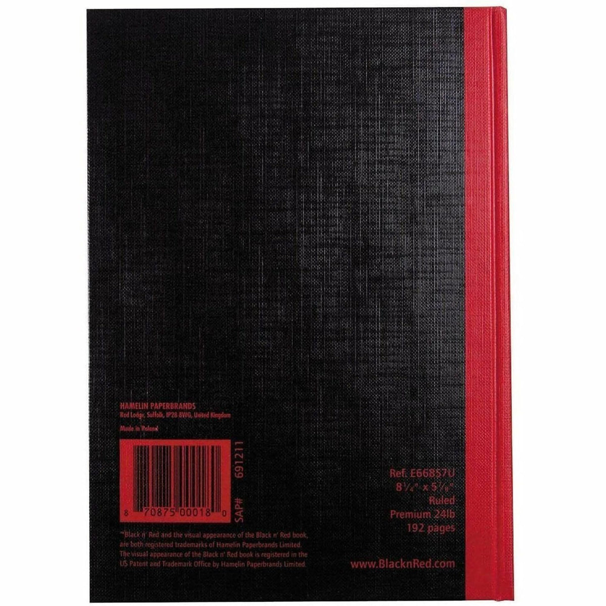 Black n' Red Blank Book E66857 – view 8