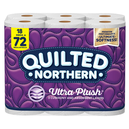 Quilted Northern Toilet Paper 874685, 18 Rolls (284 Sheets each), 5112 Count