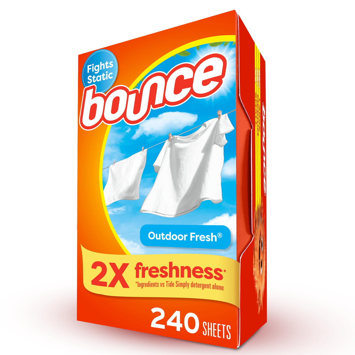 Bounce Fabric Softener cecominodo65384, 240 Count