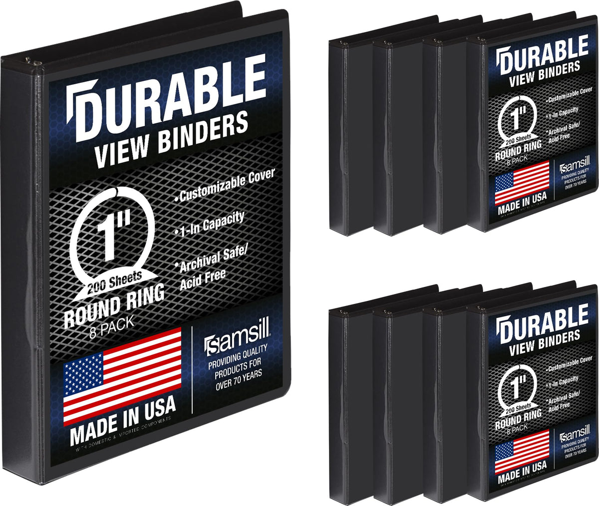 Samsill Storage Binder S88430, 1-Inch, 8 Count