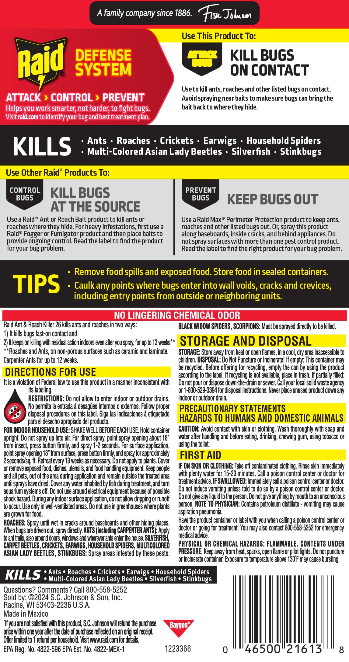 Raid Pesticide 669798p, 17.5 Fl Oz – view 12