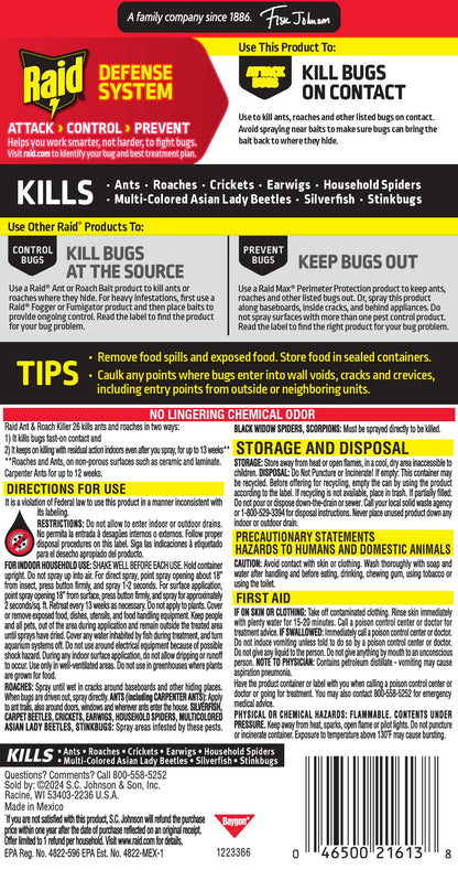 Raid Pesticide 669798p, 17.5 Fl Oz – view 12