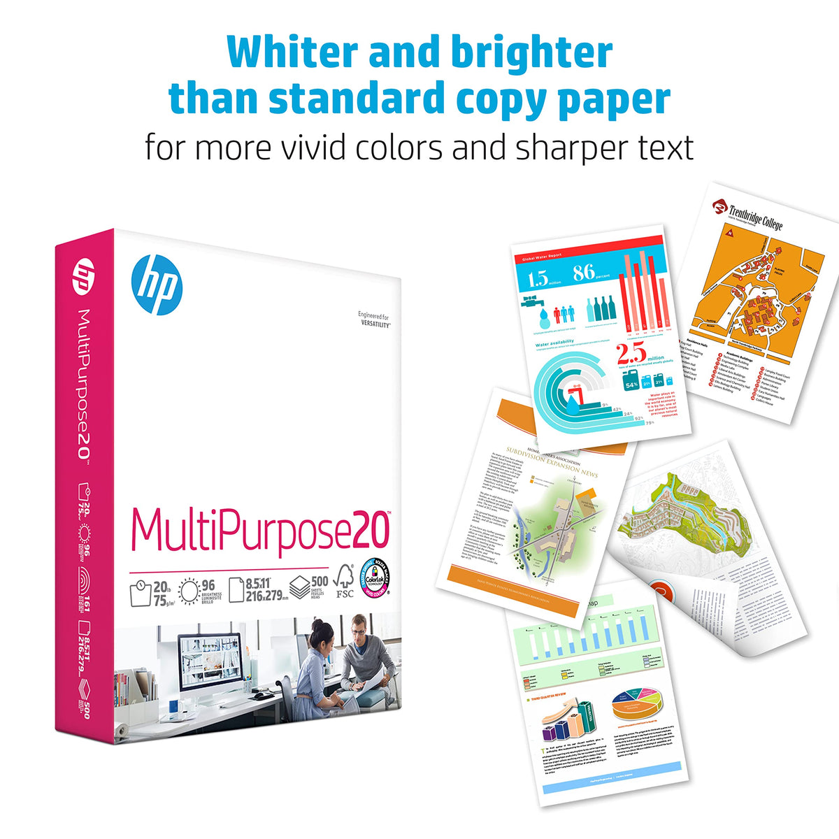 HP Papers Print Copy Paper 112300, 3 Ream | 1500 Sheets – view 3