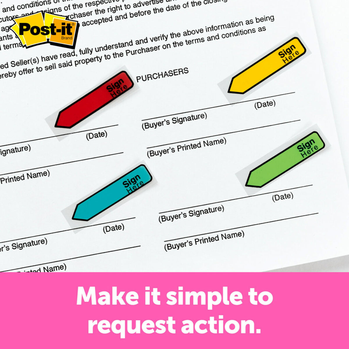 Post-it Self Stick Note 684-SH, 0.2" x 2.8" – view 2