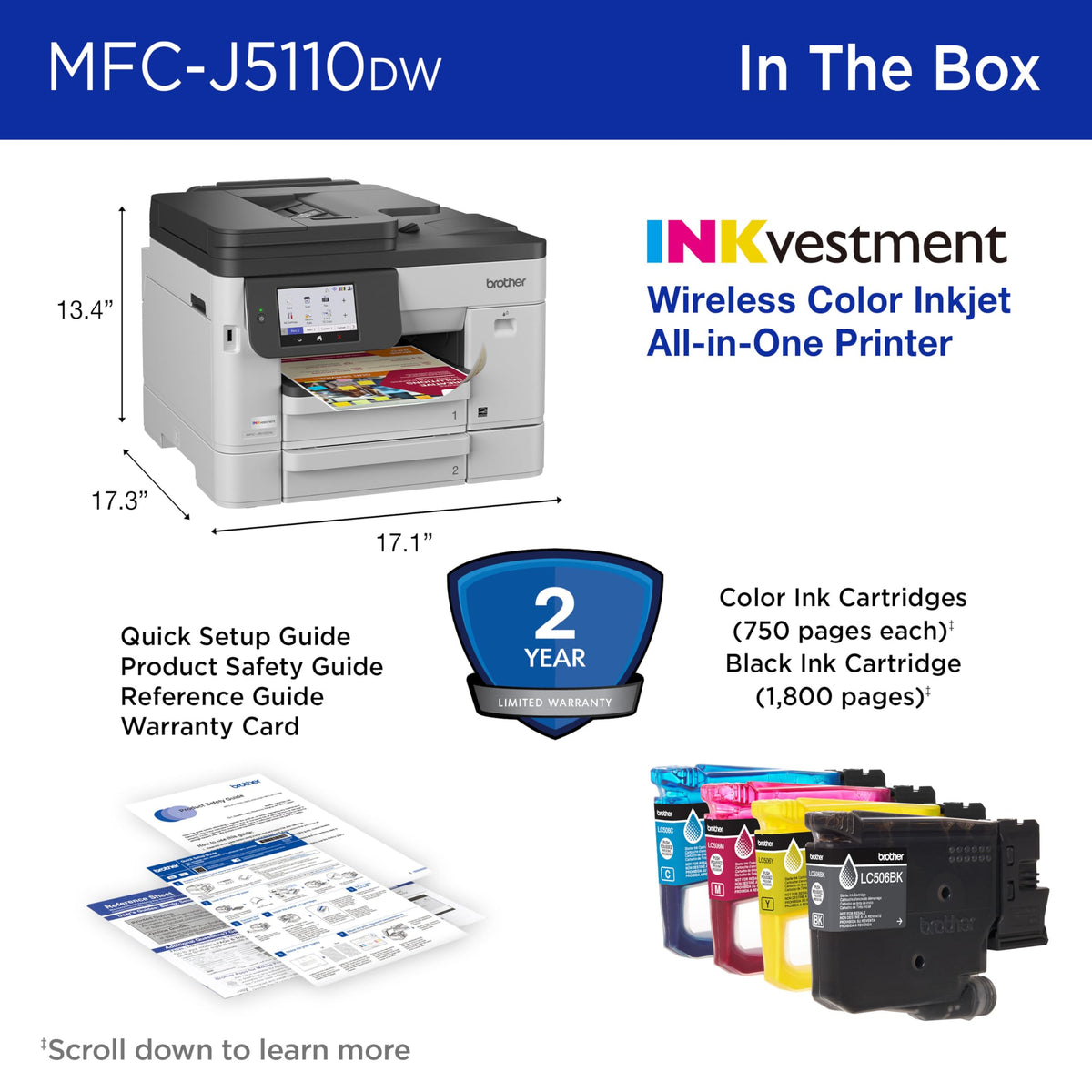 Brother Printer MFCJ5110DW, Standard – view 9