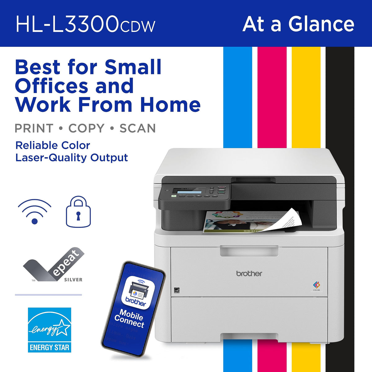 Brother Printer HLL3300CDW, Standard – view 2