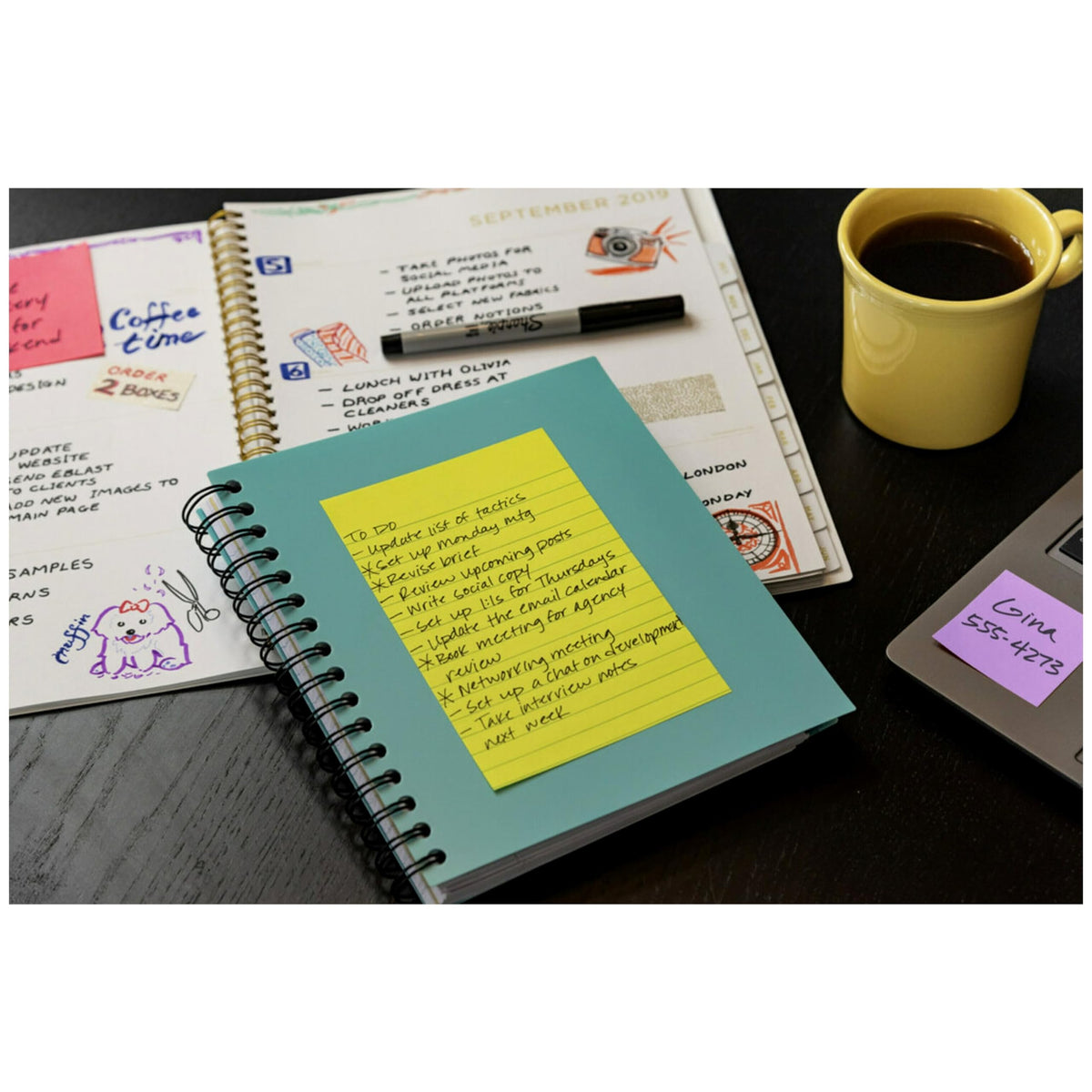 Post-it Self Stick Note 4621R-4SST, 1" x 4.1" – view 10