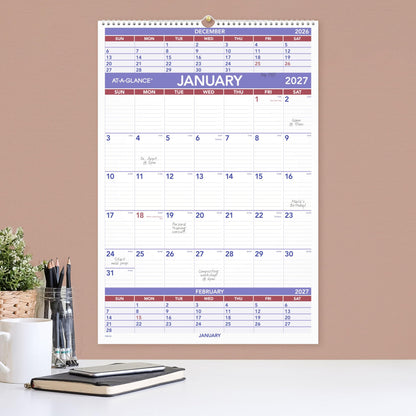 AT-A-GLANCE Calendar PM628, 15.5"W x 22.75"H – view 3