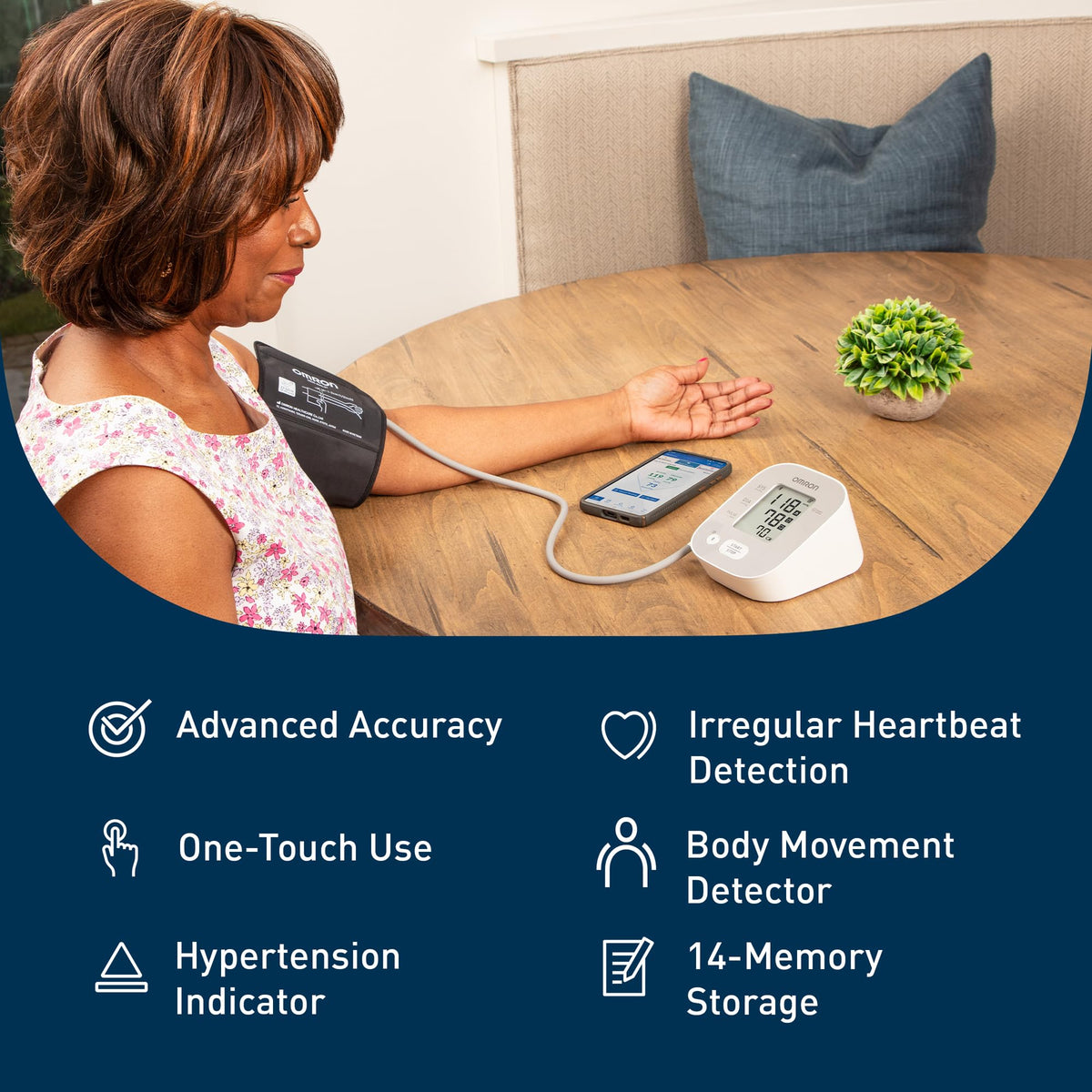 Omron Blood Pressure Monitor BP5150, 9-17" Cuff Size | Single Unit – view 2